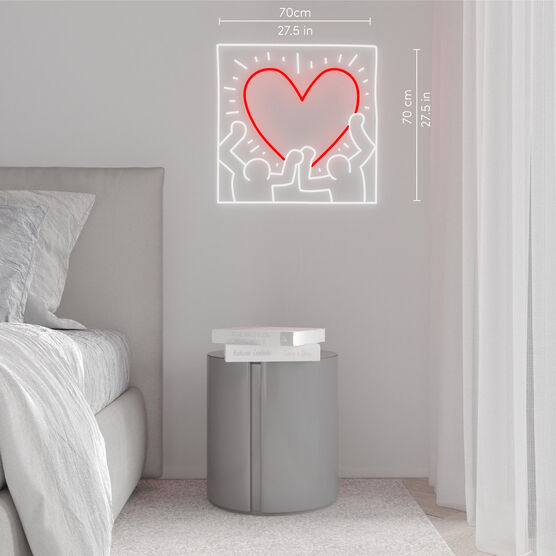 Keith Haring Radiant Heart neon light